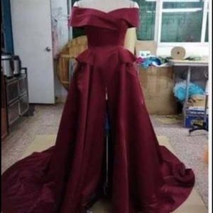 One of a kind custom gown with pants! Custom made!